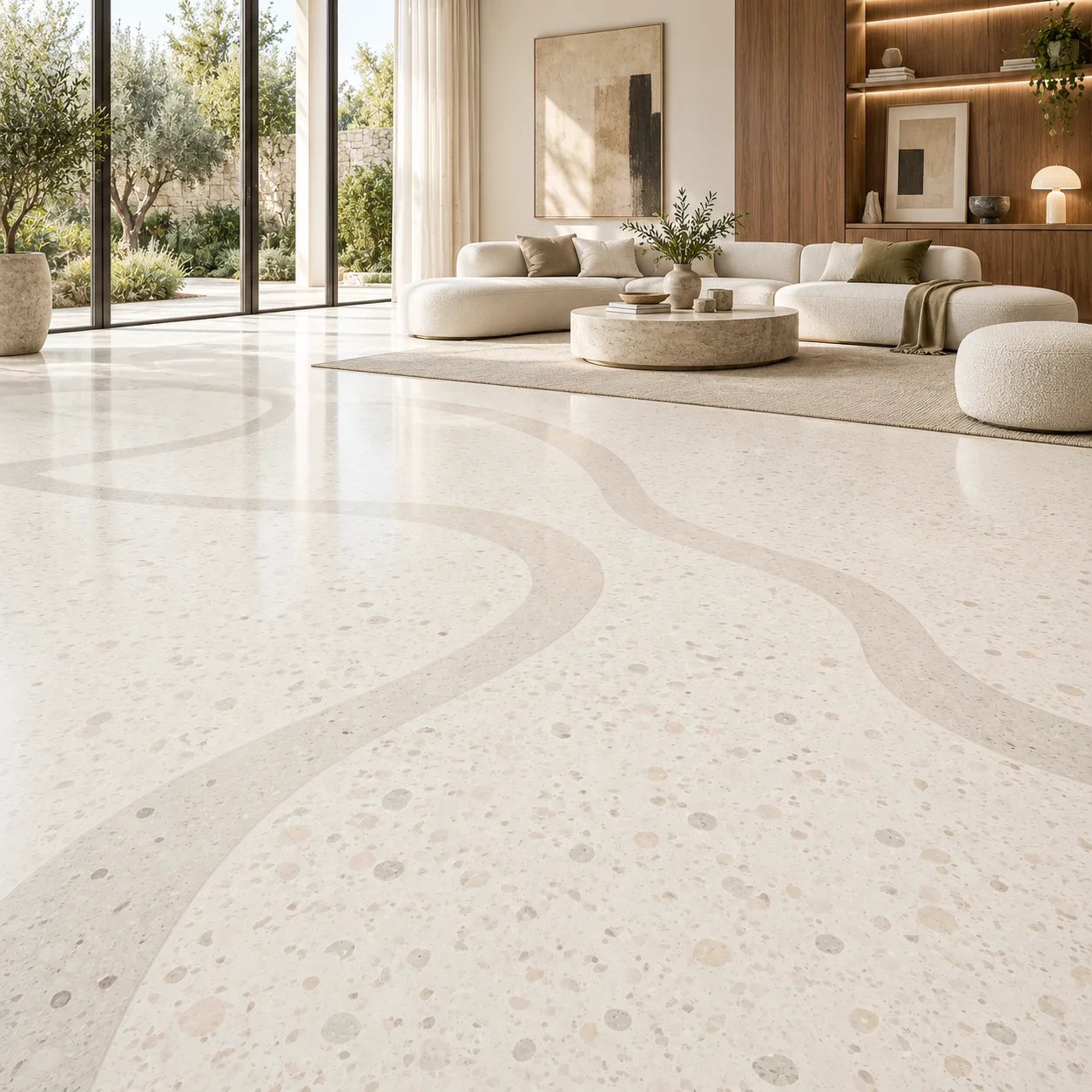 Finishes 5 Liquid Terrazzo finish by LimeTex Global