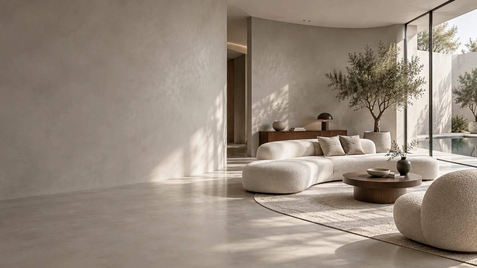 Microcement floor and wall finish by HomeFixer