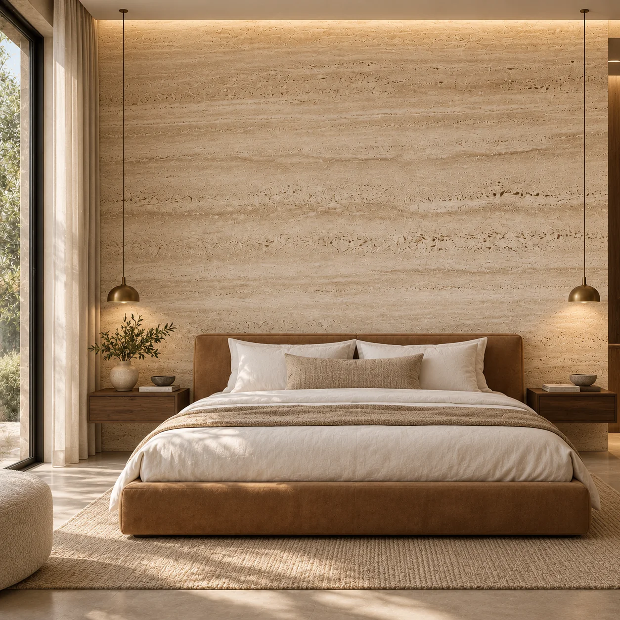 Travertine texture finish by HomeFixer