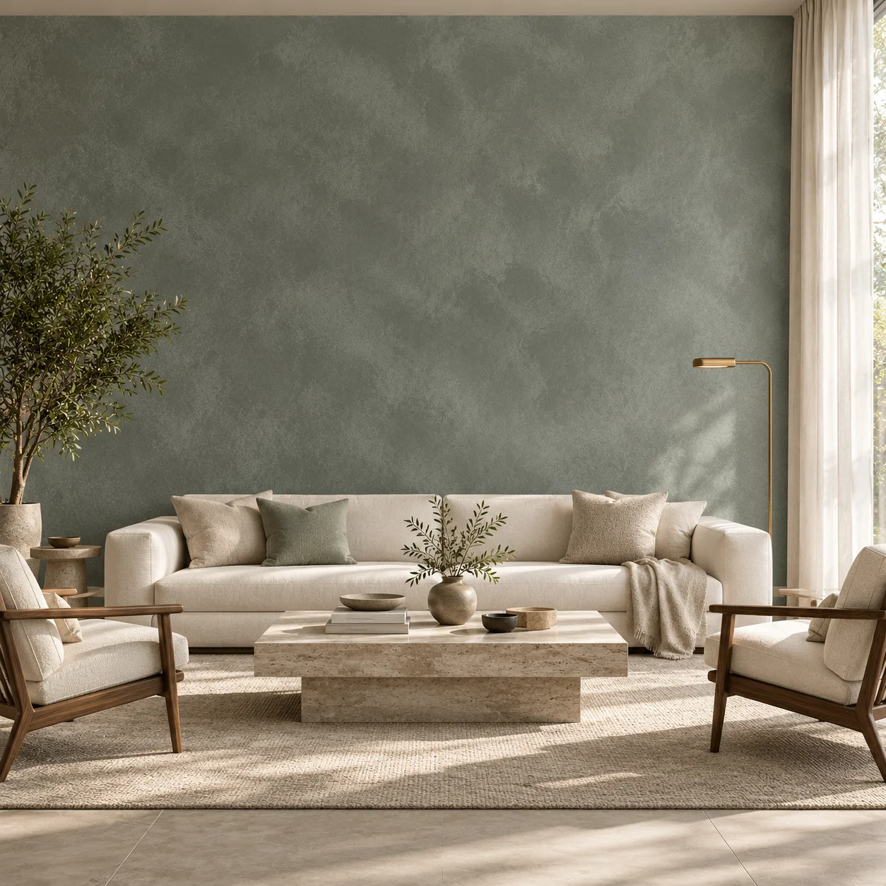 Velvet texture paint wall finish by HomeFixer